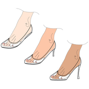 Foot Pads Friction Prevention, protects from blisters and sensitive feet in from fashion flats to high heel shoes